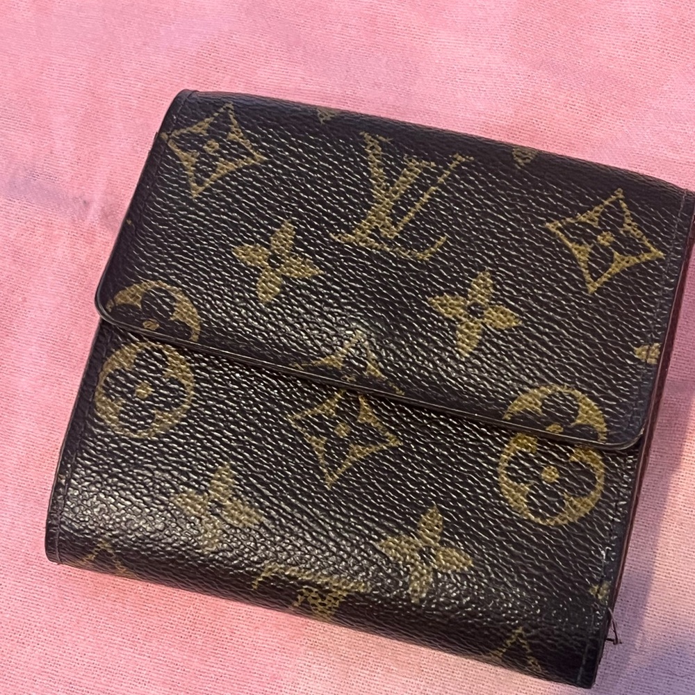 Louis Vuitton Brown Leather Card Holder